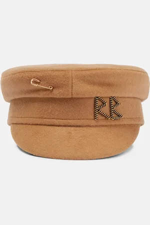 Ruslan Baginskiy Embroidered wool baker boy hat