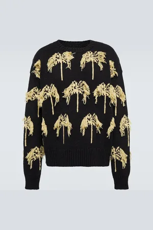 Jil Sander Intarsia wool and cotton sweater