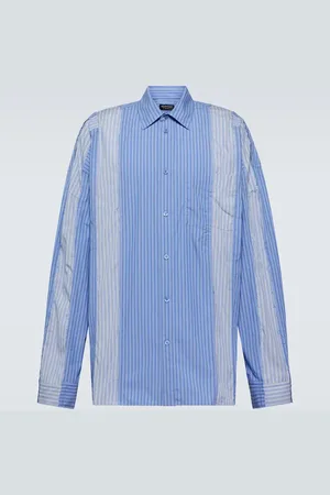 Balenciaga Striped cotton-blend shirt