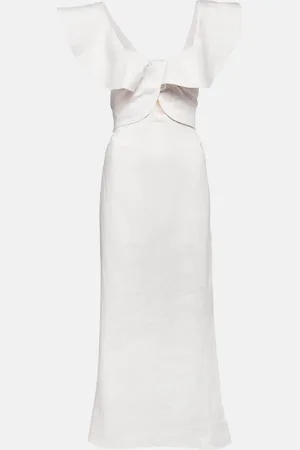 JOHANNA ORTIZ Linen midi dress