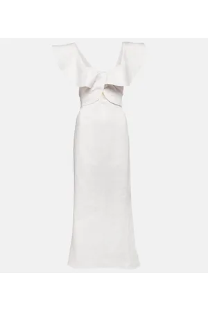 JOHANNA ORTIZ Linen midi dress