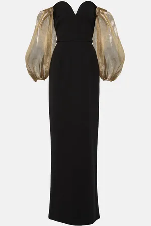 Safiyaa Off-shoulder crÃªpe gown