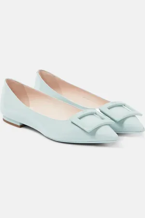 Roger Vivier Gommettine patent leather ballet flats