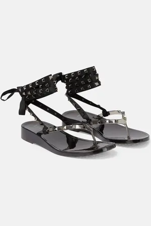 VALENTINO GARAVANI Rockstud PVC thong sandals