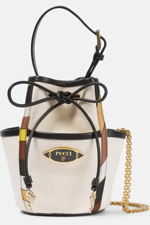 Puccini Cotton canvas bucket bag