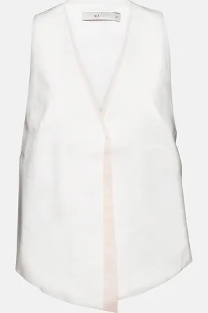 SIR Dune linen and cotton-blend vest