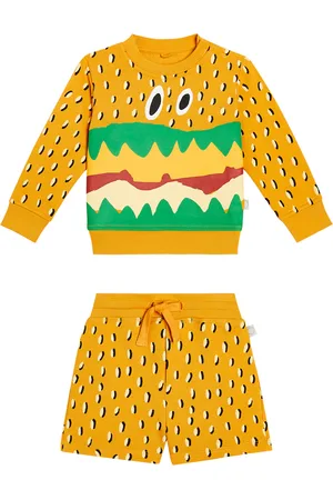 Stella McCartney Baby cotton sweatshirt and shorts set