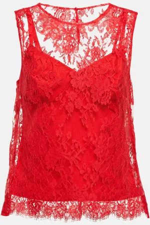Dolce & Gabbana Floral Chantilly lace top