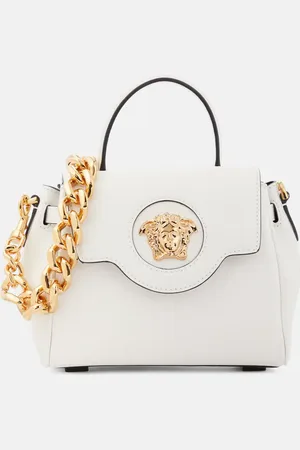 VERSACE La Medua Small leather tote