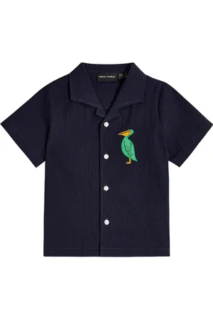 Mini Rodini Embroidered cotton shirt