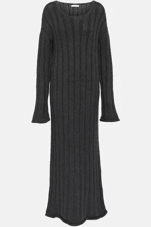 The Row Ribbed-knit wool maxi dress