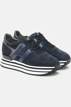 Hogan Midi leather platform sneakers