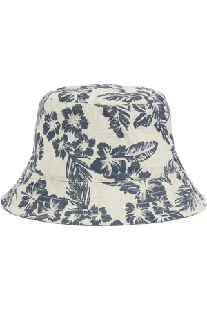 The New Society Printed linen and cotton bucket hat