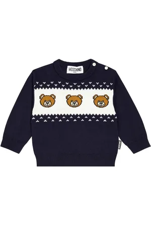 Moschino Baby Teddy Bear intarsia sweater