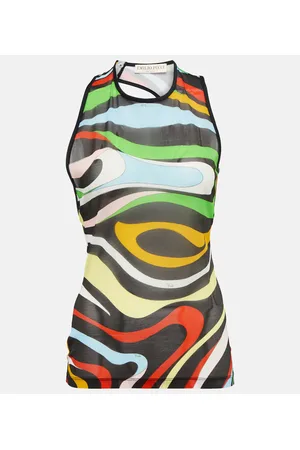 Puccini Marmo jersey tank top