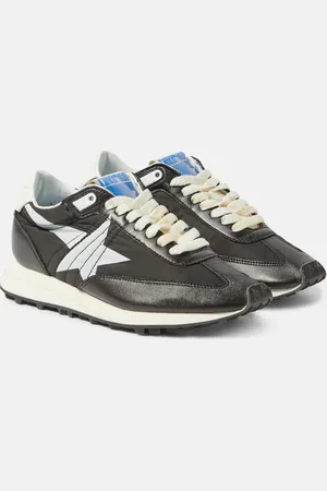 Golden Goose Marathon leather-trimmed sneakers