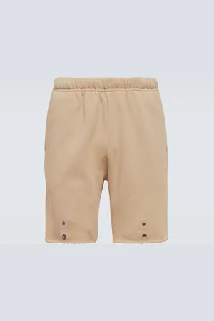 Les Tien Snap-front cotton sweatshorts