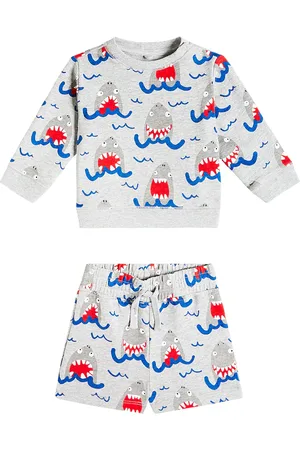 Stella McCartney Baby fleece sweatshirt and shorts set