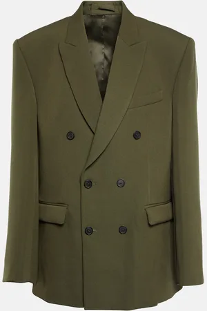 WARDROBE.NYC Double-breasted virgin wool blazer