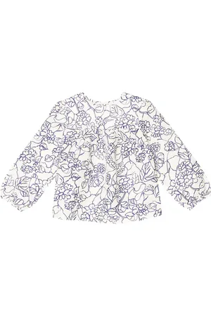 BONPOINT Floral-print linen and cotton blouse