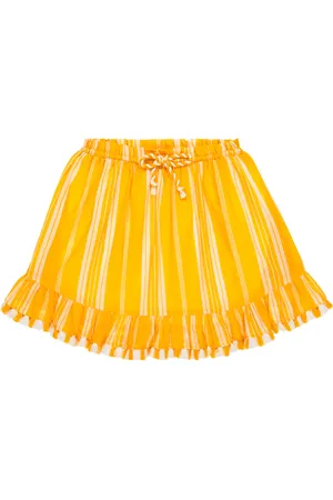 ZIMMERMANN Anneke striped cotton skirt