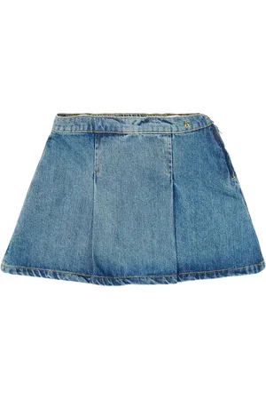BONPOINT Cerena pleated denim skirt