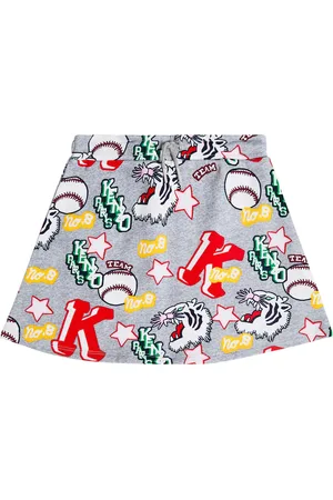 Kenzo Printed cotton skirt