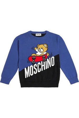 Moschino Logo cotton and wool sweater