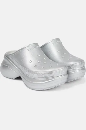 Balenciaga X Crocs platform slides
