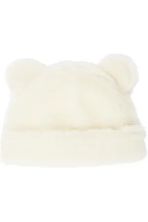 Max Mara Alpaca, linen, and silk teddy beanie