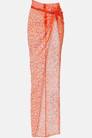 LAQUAN SMITH Lace wrap skirt