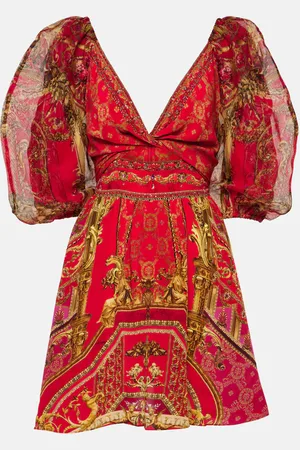Camilla Printed silk minidress