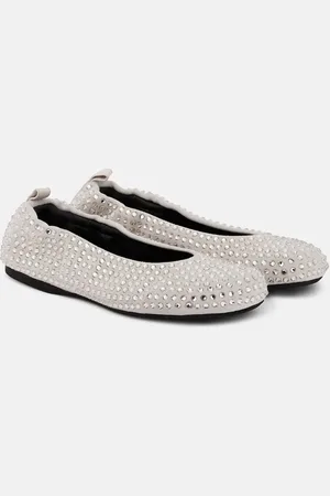 J.W.Anderson Embellished suede ballet flats
