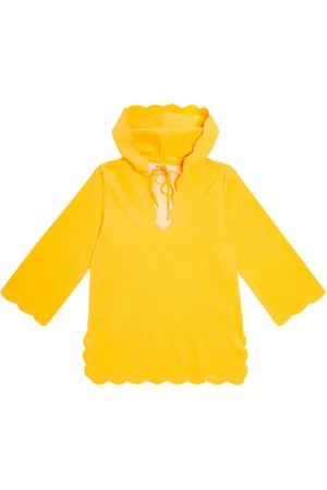 Marysia Scalloped Terry cotton-blend tunic