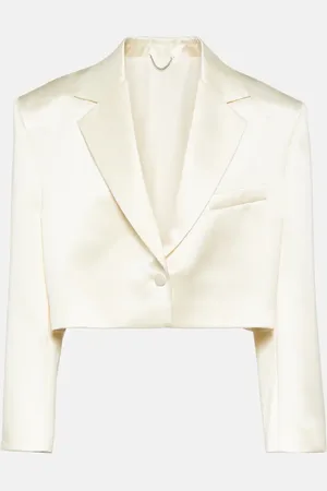 MAGDA BUTRYM Cropped silk and wool blazer