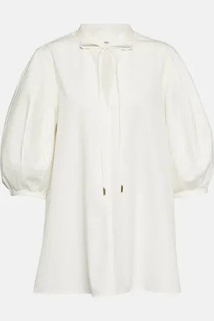 Chloé ChloÃ© Puff-sleeve cotton blouse