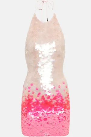 DAVID KOMA Gradient sequin minidress
