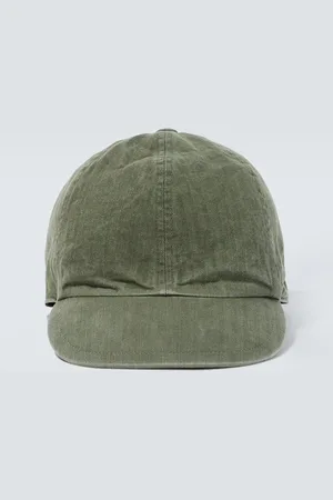 SACAI Herringbone cotton baseball cap
