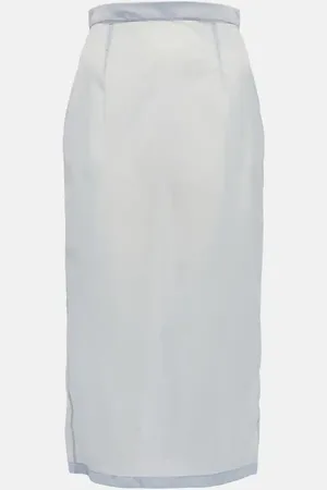 Maison Margiela Semi-sheer midi skirt