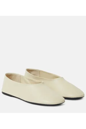 Khaite Marcy leather ballet flats