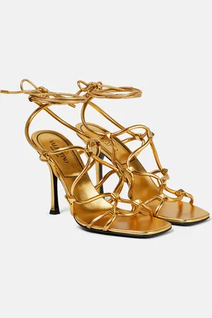 VALENTINO GARAVANI Rockstud Net leather sandals