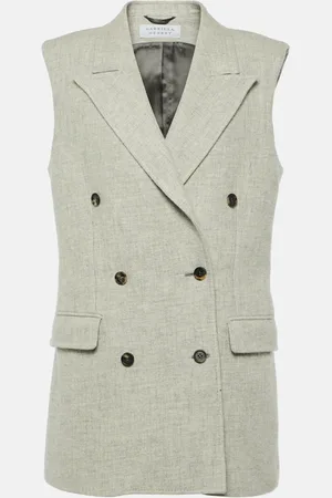 GABRIELA HEARST Mayte double-breasted cashmere and linen vest