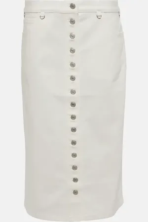 Courrèges CourrÃ¨ges Multiflex denim midi skirt