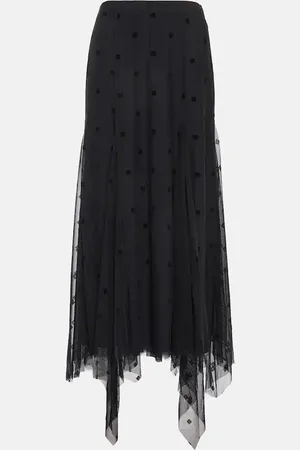 Givenchy Polka-dot tulle midi skirt
