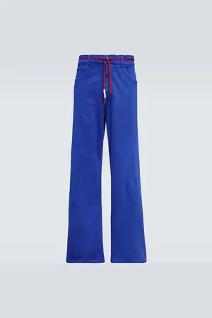 Marni Mid-rise straight cotton-blend pants