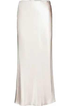 Dorothee Schumacher Sense of Shine silk satin midi skirt
