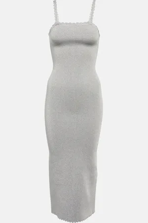 Victoria Beckham Scalloped midi dress
