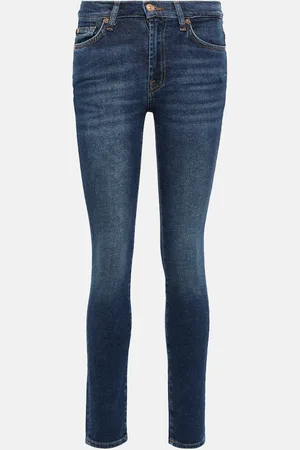 7 for all Mankind Roxanne mid-rise slim jeans