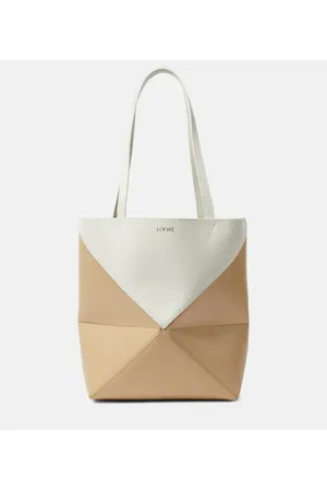Loewe Puzzle Fold leather tote bag