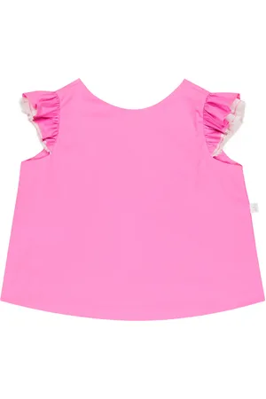 Il gufo Ruffle-trimmed cotton-blend top